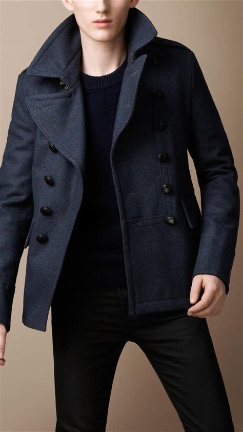 pea coats burberry|burberry pea coat men's sale.